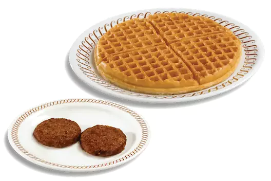 waffle with a side of meat